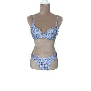 EUC SHEIN Floral 2-Piece Bikini Set